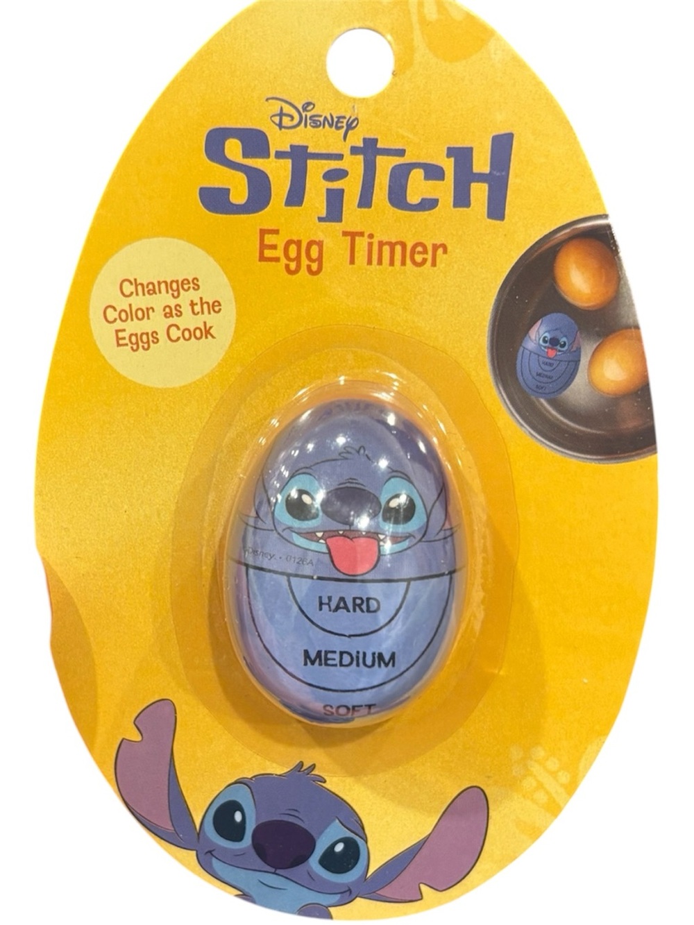 Disney Blue Stitch Egg Timer - Color-Changing Kitchen Timer